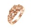 Rose Gold Plated Rhodium Silver 925 2 In 1 Hawaiian Plumeria Scroll