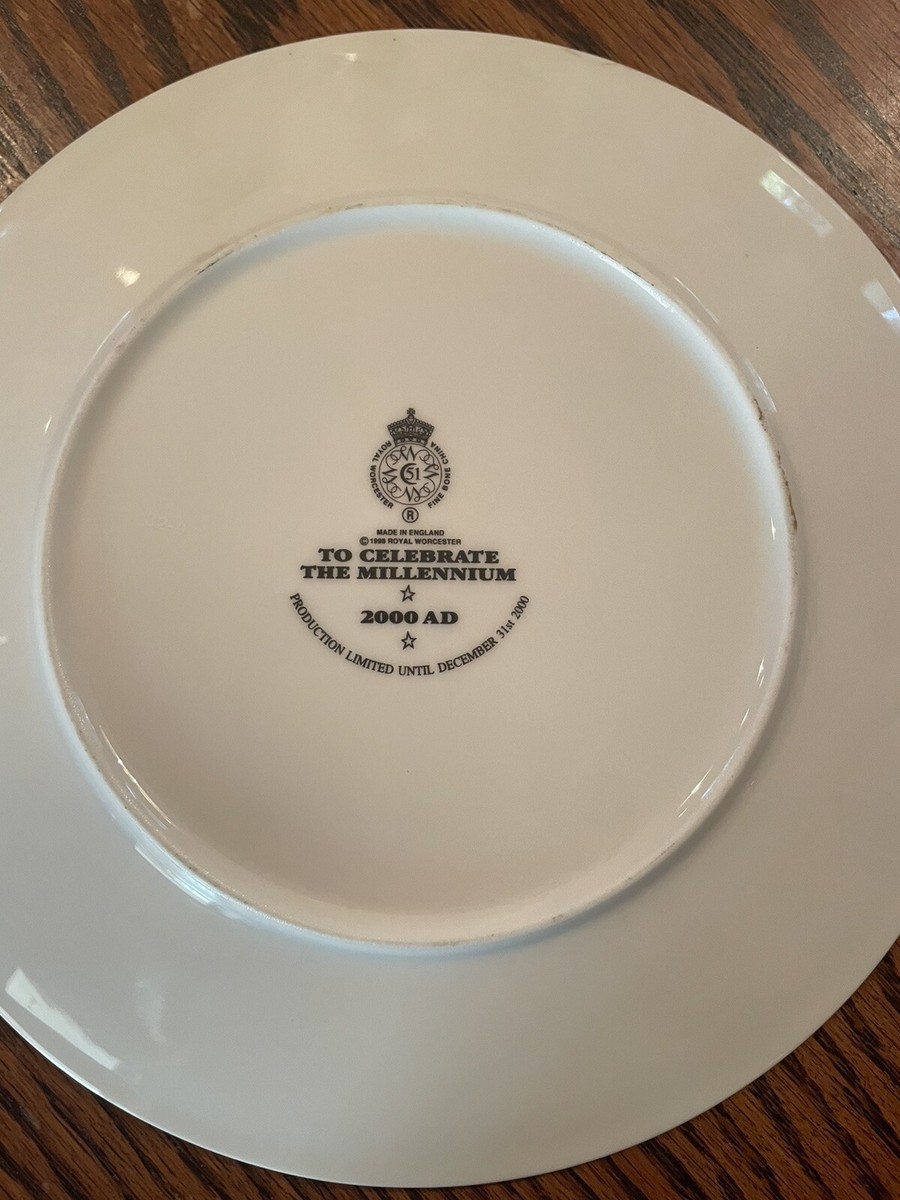 Royal Worcester Millenium Commemorative Plate 2000 AD 8