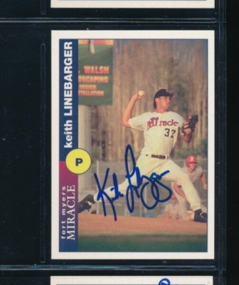 1995 Palm #9515 Keith Linebarger Fort Myers Miracle Signed Autograph (BD63)
