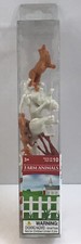 New 10 Pieces Farm Animals Horses Cow Sheep Lamb Pig Toys Approx 2" Plastic