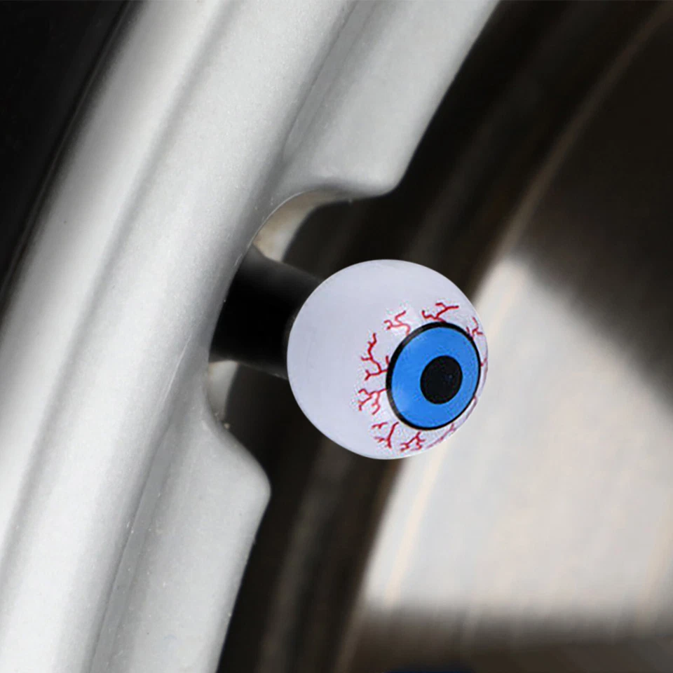 Valve Dust Caps Eye for Audi A3 Cabriolet Sportback Hatchback — 第 2/3 张图片