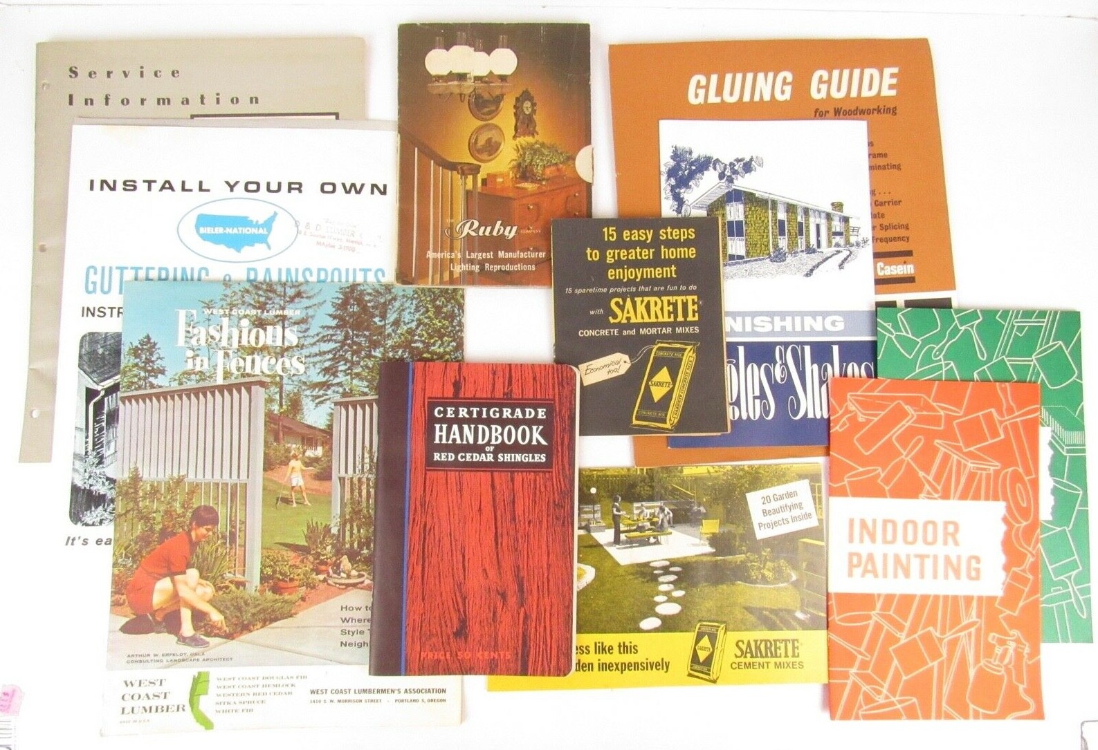 Group of 11 1960s, 1970s, Vintage Ephemera Home Improvement DIY Pamphlets Advert