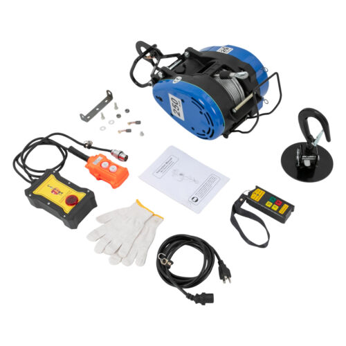 Elevador eléctrico portátil 110v cabrestante motor grúa elevador con control remoto 1300w - Imagen 2 de 13