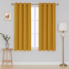 THERMAL BLACKOUT CURTAINS READY MADE EYELET RING TOP ENERGY SAVING TIE BACKS UK