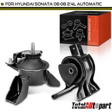 2Pcs Engine Motor & Transmission Mount for Hyundai Sonata 06-08 2.4L Auto Trans