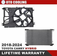 Fan and AC Condenser for 2018-2024 Toyota Camry HYBRID