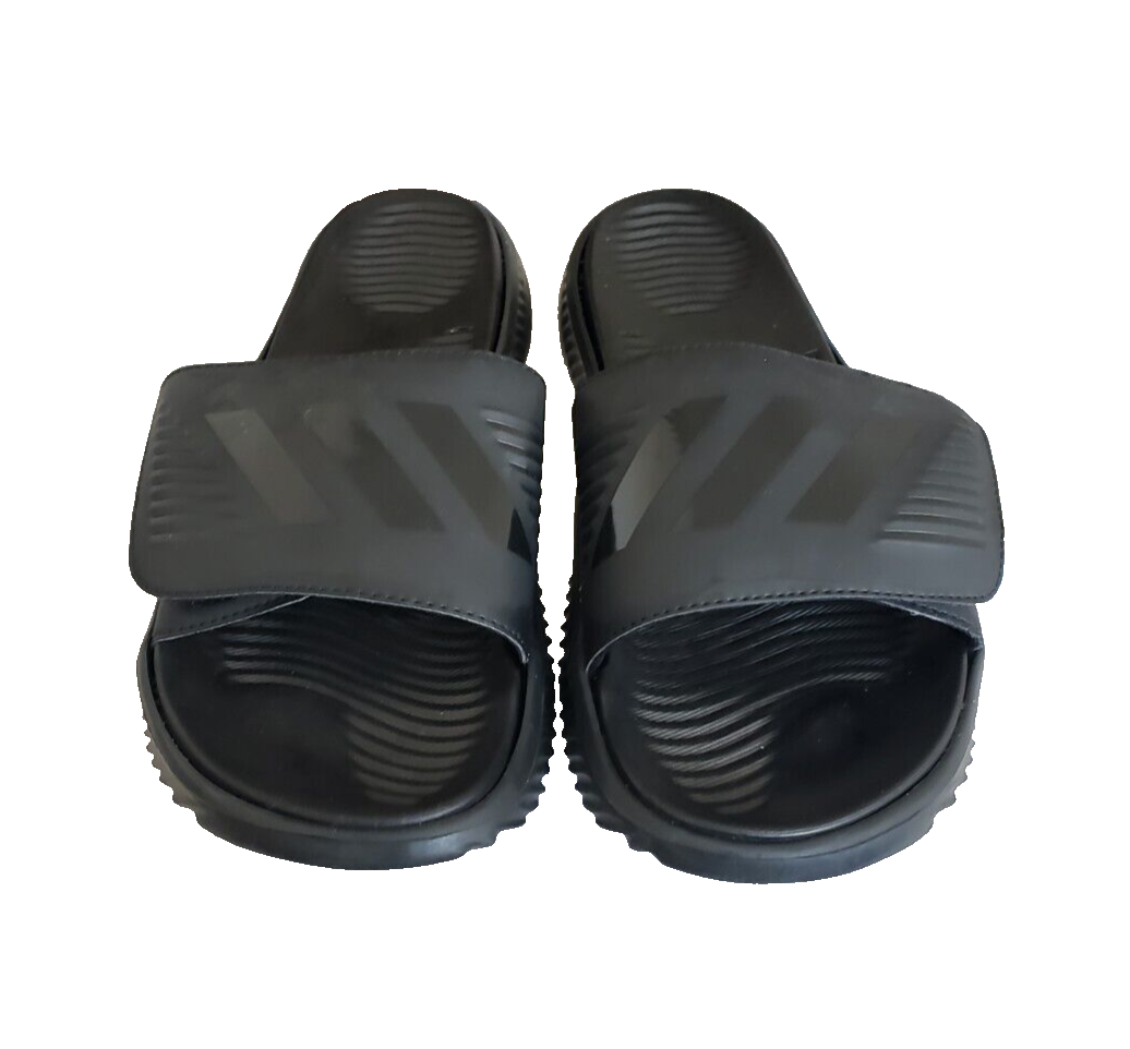 Adidas Alphabounce Slides Sandals Triple Black B41720 Men display picture 1