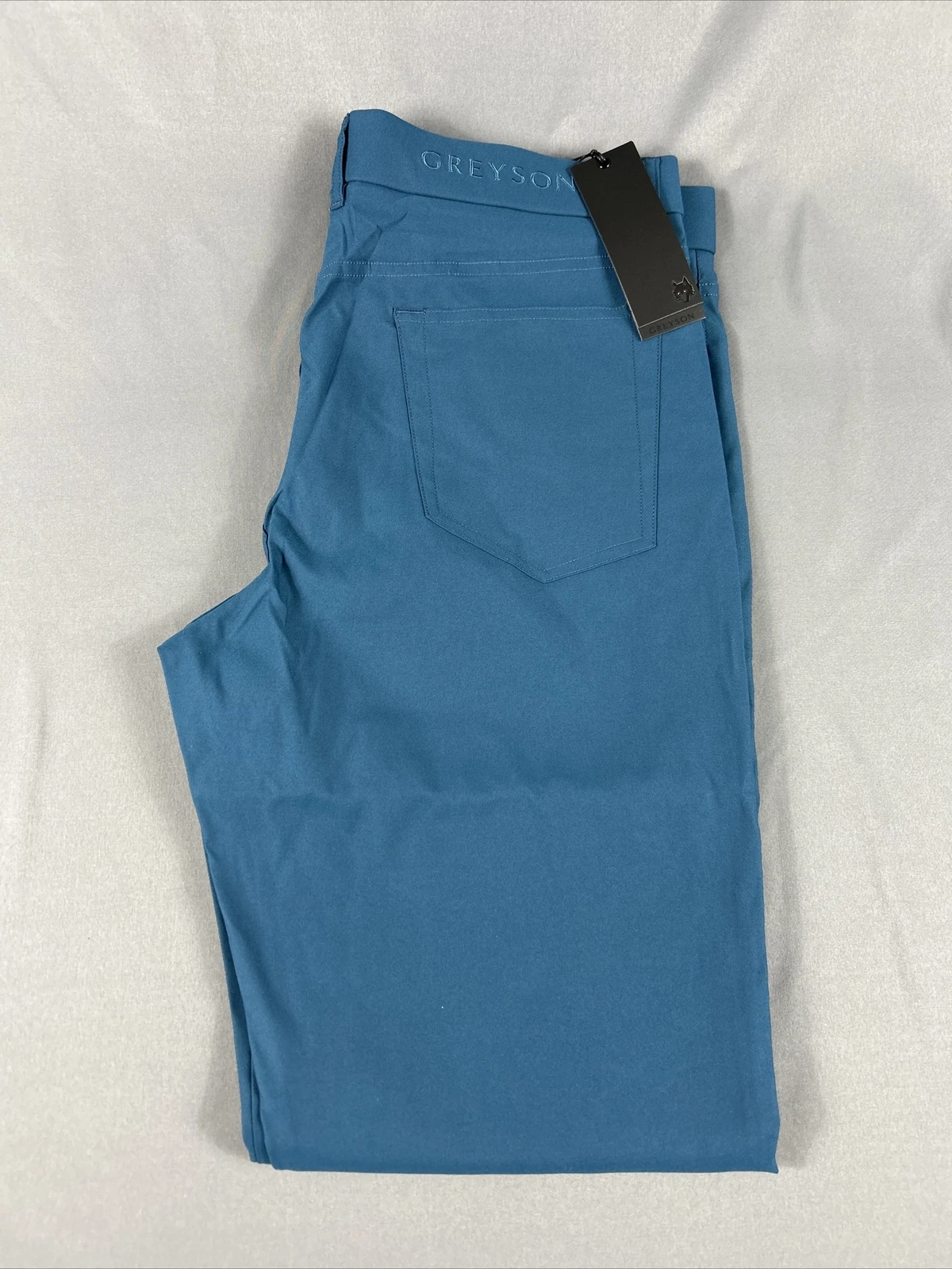 Greyson Golf Pants Wainscott Trousers 32 x 32 Blue Green Storm NWT MSRP $198