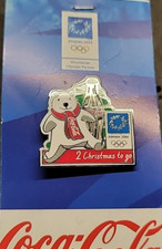 2004 ATHENS COCA COLA 2 CHRISTMAS TO GO OLYMPIC PIN