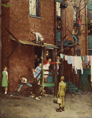 The Homecoming by Norman Rockwell - Quality Matte Print - FRAME ME