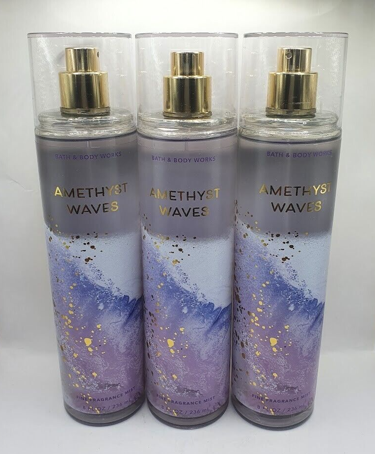 BATH AND BODY WORKS AMETHYST WAVES BODY MIST 8 FL OZ (SET OF 3) | eBay