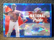 2021 Jairo Pomares Leaf Metal Draft NP Blue Cracked Ice AUTO....11/15....Giants