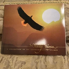 Wildlife America Collection USPS Commemorative Stamps Sheet 1987 With Book