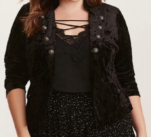 torrid velvet jacket