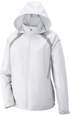 North End White Windbreaker Coat Women's Size M