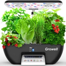 Hydroponics Growing System Kit, 17 Pods Herb Garden with 102 28W Full-Spectru...