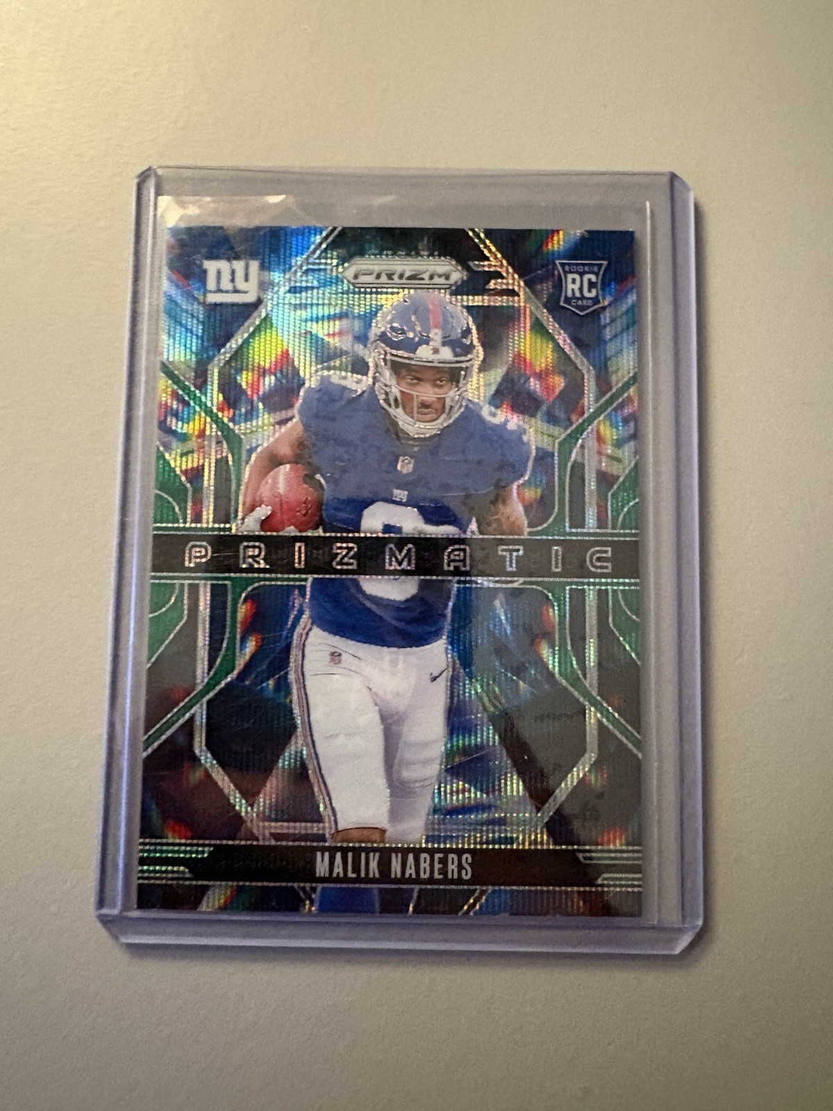 2024 Panini Prizm Prizmatic Malik Nabers #13 Green Prizm (RC)