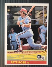 Donruss 1984 Pete Rose #61 Philadelphia Phillies Base Set MLB Baseball Card
