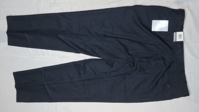 ARCHITECT MENS PANT B&T 46X32 NAVY BLUE CLASSIC FIT DRESS SLACK FLAT TROUSER NWT