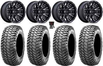 MSA Creed 14'' Wheels Machined 28'' Liberty Tires Polaris Ranger XP 9/1K