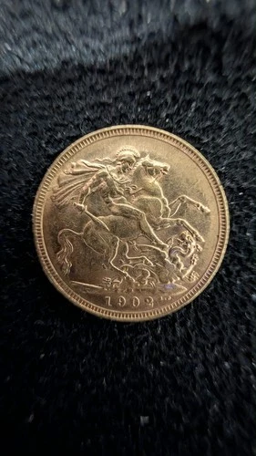1902 Edward VII Gold Sovereign — photo from the most recent tracked eBay sale