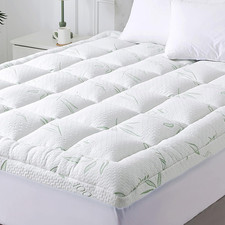 Mattress Topper Queen, Soft Pillow Top Mattress Topper with Deep Pocket Fits 8  2