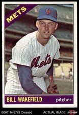1966 Topps #443 Bill Wakefield Mets 3 - VG