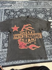 Hellstar Path to Paradise Tour Graphic T-Shirt Men's Black Crew Neck M