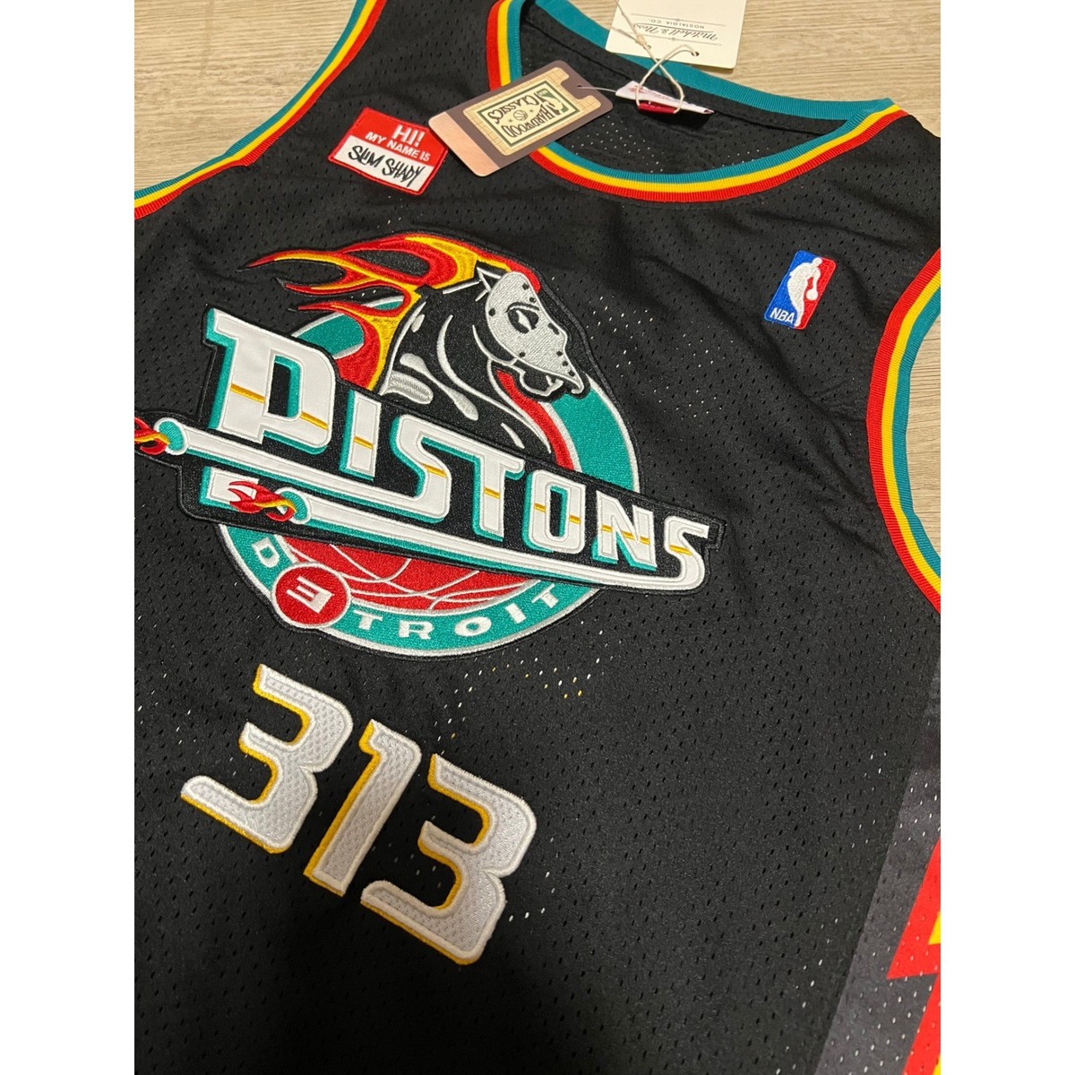 Detroit Pistons Shady 313 Basketball Jersey Size 2XL Eminem NWT