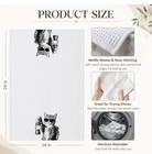 Funny Cat Kitchen Towels Camping Kitty Waffle Weave Microfiber Hand Towel — photo 2