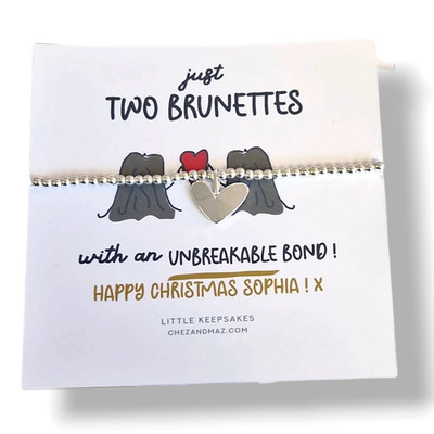 Just a two Brunettes with an Unbreakable Bond I lustiges Weihnachtsgeschenk beste Freundin