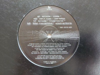 12'' Maxi Vince Watson - Bio Re-Shapes Volume One (2003)