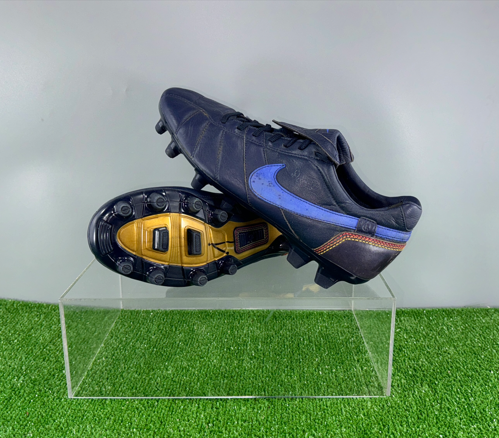 Nike Tiempo R10 Ronadinho 315357-447 Elite US8 UK7 Blue boots