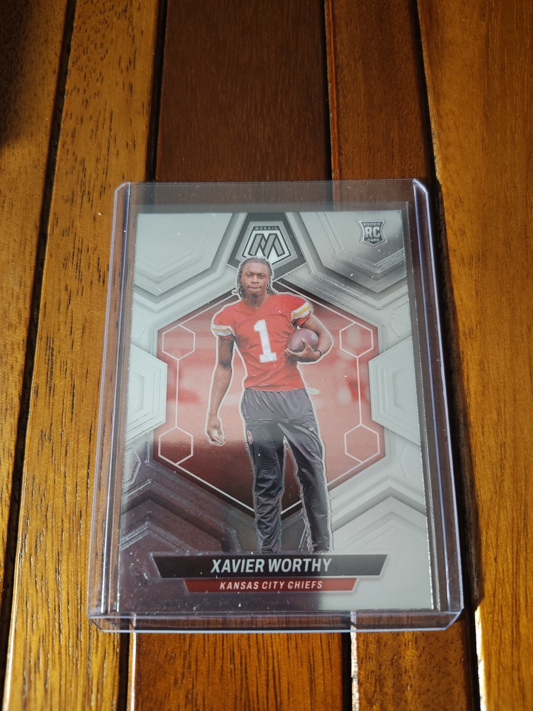 2024 Panini Mosaic Xavier Worthy RC #328 Silver Base Rookie Kansas City Chiefs