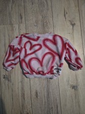 Kinder Pullover Gr 92 mit Herzen Mädchen von...
