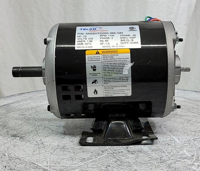 #ad #ad TELCO 1140 AN56HTD050 366 GM Electric Motor 1 2HP 3 Phase SEE NOTES $44.21