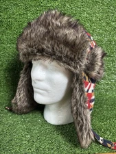 Swiss Tech Southwestern Faux Fur Trapper Hat Earflap Hat Cap