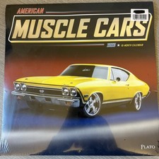 BrownTrout American Muscle Cars 2023 12" x 12" Wall Calendar