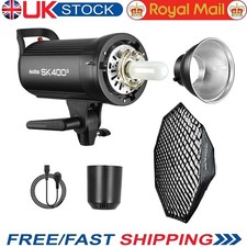 Godox SK400II Studio Strobe Flash Light Bowens Reflector with 95cm Grid Softbox