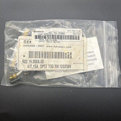 Hatco R02.19.008A.00 Toggle Switch Kit DPST 15A 125/250V OEM