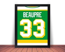 Framed DON BEAUPRE Minnesota North Stars comparable Photo Picture 8x10 11x14 JZ