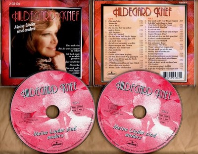 HILDEGARD KNEF   MEINE LIEDER SIND ANDERS   2-CDs mit 1 + 1, FÜR MICH SOLL S ROT