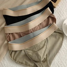 3PCS Men's cotton underwear men's jacquard sports briefs, loose and breathable