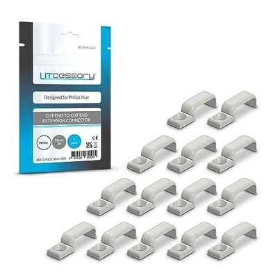Litcessory Lightstrip Clip for Philips HUE Lightstrip - 50 Pack