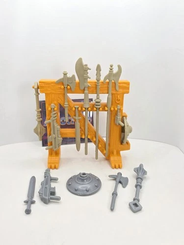 Vintage Motu Castle Grayskull Weapons Rack He-Man Extra Accessories Complete