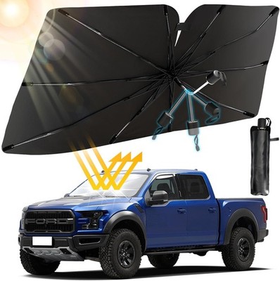 Multper Car Windshield Sun Shade - Reflective Foldable Sunshade Umbrella for UV