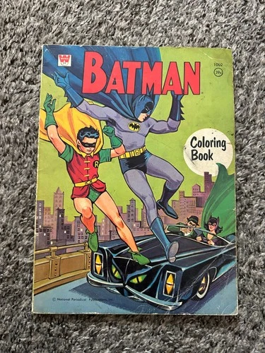 Batman Coloring Book Whitman Vintage 39c Issue 1002 1960s Kids Activity Collecti
