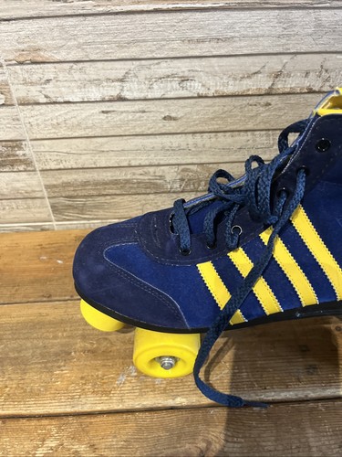 Vintage Blazer Roller Skates Size 9uk – Blue Yellow Quad Retro 80s Boxed - Picture 7 of 13