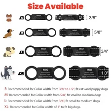 Pet Tag Personalized Slide-On Collar Pet ID Tag, Dog Cat Tag with Name Dog Tag