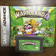 Wario Land 4 (GameBoy Advance, 2001) Authentic, Cart & Manual. Tested! A4